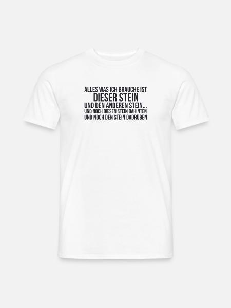 "Geologie Stein | Geology" - Männer T-Shirt - Weiß