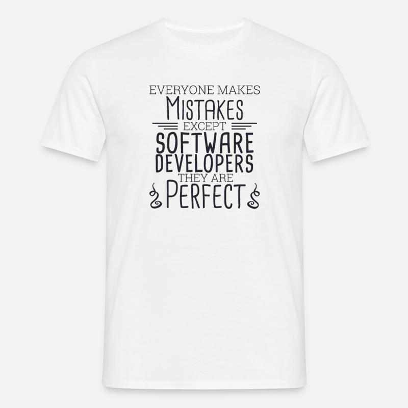 "Software Developer Perfect | Programmierer" - Männer T-Shirt - Weiß