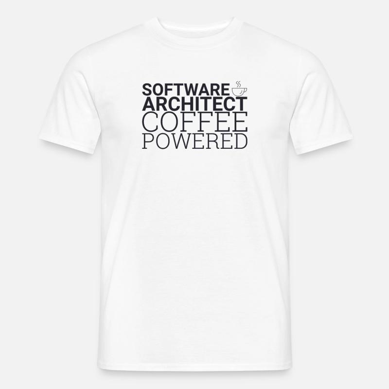 "Software Architect Coffee | Software Architecture" - Men’s T-shirt - white
