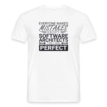 « Architecte logiciel perfect | Architecture logicielle » - T-shirt homme - blanc - Devant - AI Model Male 178 dark (178cm)