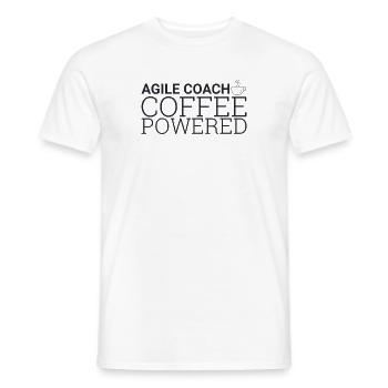"Agile Coach Coffee | Agile" - Männer T-Shirt - Weiß - Vorne - AI Model Male 178 dark (178cm)