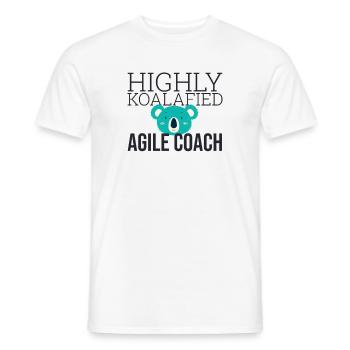 "Agile Coach Koalafied | Agile" - Männer T-Shirt - Weiß - Vorne - AI Model Male 178 dark (178cm)