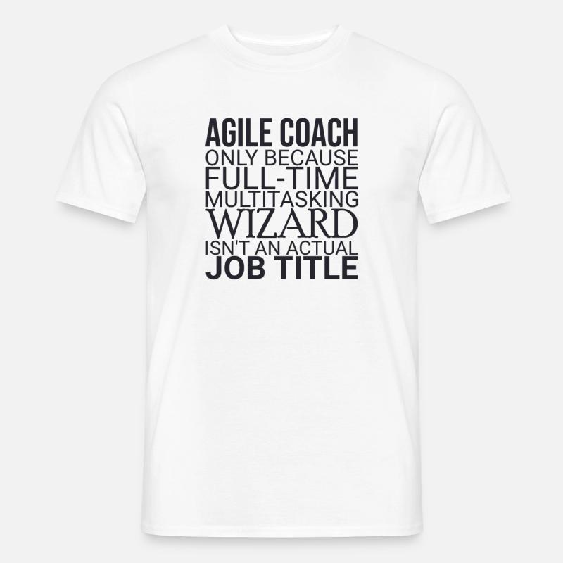 "Agile Coach Wizard | Agile" - Men's T-shirt - white