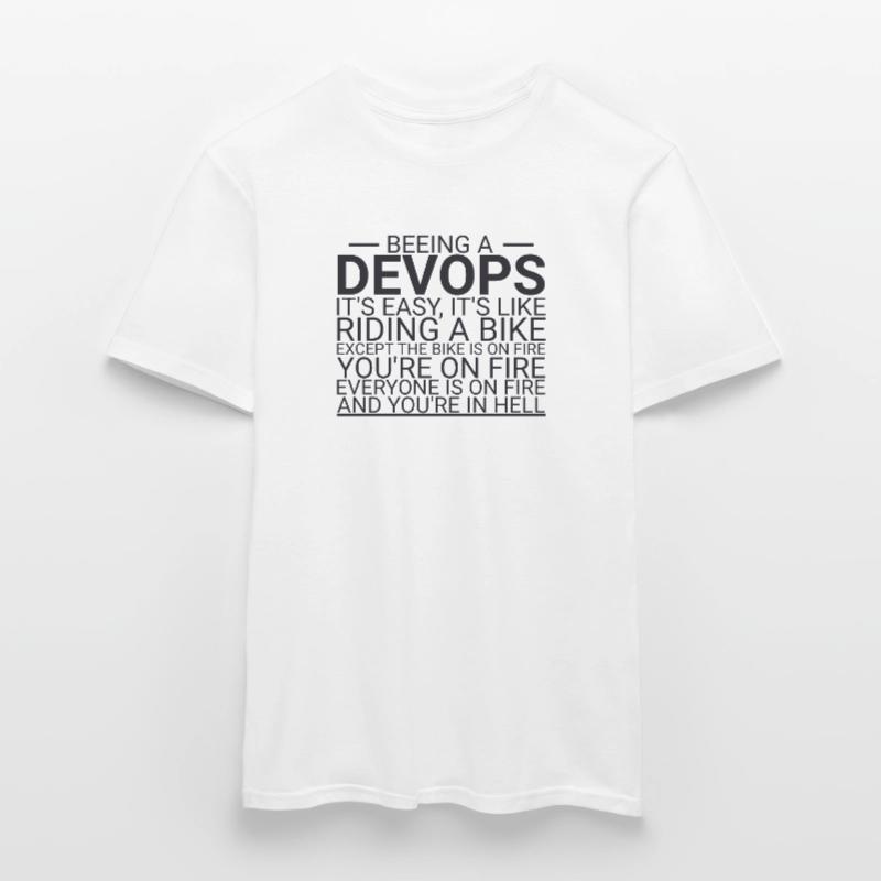 "DevOps Hell | Softwareentwicklung" Männer T-Shirt