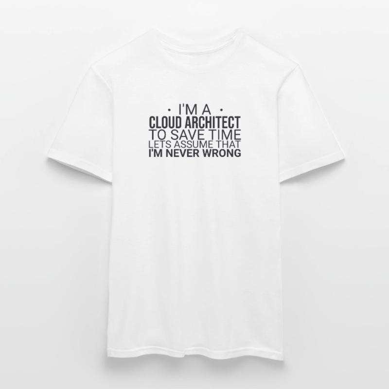 "Cloud Architect Time | Cloud Computing" Men’s T-shirt
