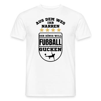 Fußball Fussball lustiger Spruch Deutschland - Männer T-Shirt - Weiß - Vorne - AI Model Male 178 dark (178cm)