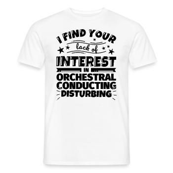 Orchestra conducting funny gift - Men's T-Shirt - white - Front - AI Model Male 178 dark (178cm)