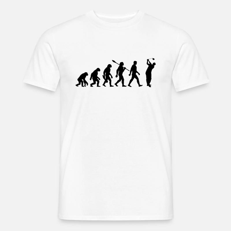 Evolution Golf - Golfer - Men’s T-shirt - white