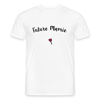 Future mamie - T-shirt homme - blanc - Devant - AI Model Male 178 dark (178cm)