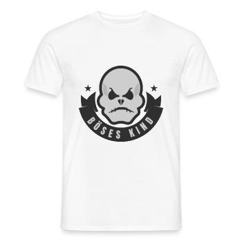 Mauvais enfant - squelette tatouage crâne Insooculable - T-shirt homme - blanc - Devant - AI Model Male 178 dark (178cm)