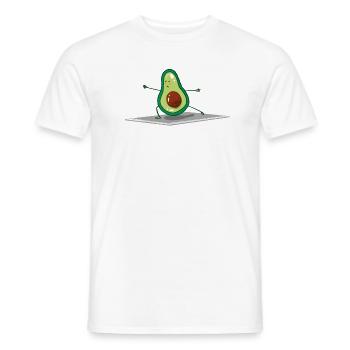 Funny Meditation Mandala Yoga & Pilates - Men's T-Shirt - white - Front - AI Model Male 178 dark (178cm)