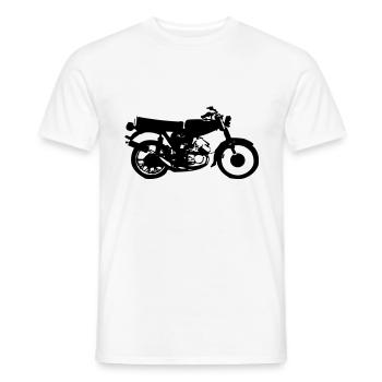 Simson S51 - T-shirt homme - blanc - Devant - AI Model Male 178 dark (178cm)