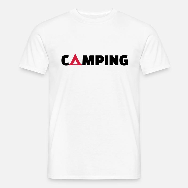 Camping - Men’s T-shirt - white