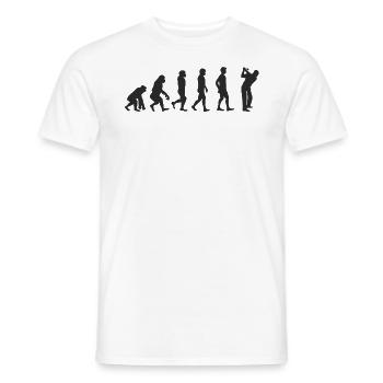 Evolution Golf - Männer T-Shirt - Weiß - Vorne - AI Model Male 178 dark (178cm)