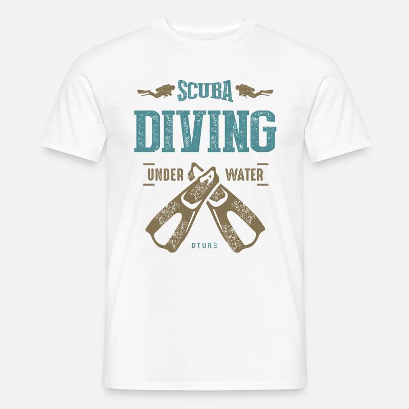 Gerätetauchen - Männer T-Shirt - Weiß
