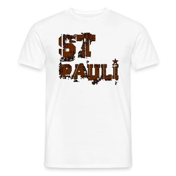 st_pauli2 - Männer T-Shirt - Weiß - Vorne - AI Model Male 178 dark (178cm)