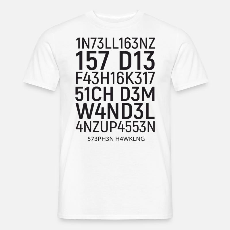 Intelligence is the ability ... Tricky, math - Men's T-shirt - white