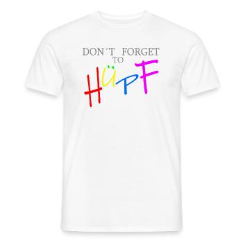 don’t forget to saut pour fond lumineux - T-shirt homme - blanc - Devant - AI Model Male 178 dark (178cm)