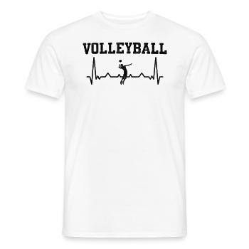 Volley-ball Drôle de cadeau pour les parents de l’entraîneur - T-shirt homme - blanc - Devant - AI Model Male 178 dark (178cm)