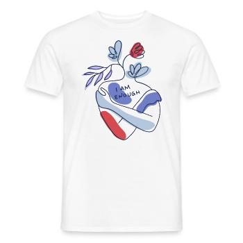 Messages of the Body Positivity Movement - Men's T-Shirt - white - Front - AI Model Male 178 dark (178cm)