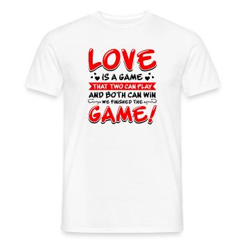 Valentins Tag Beziehung Liebes Spruch - Männer T-Shirt - Weiß - Vorne - AI Model Male 178 dark (178cm)