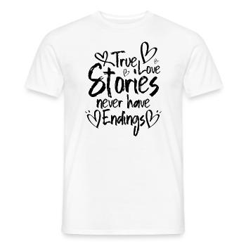 Valentins Tag Beziehung Liebes Spruch - Männer T-Shirt - Weiß - Vorne - AI Model Male 178 dark (178cm)
