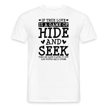 Valentins Tag Beziehung Liebes Spruch - Männer T-Shirt - Weiß - Vorne - AI Model Male 178 dark (178cm)