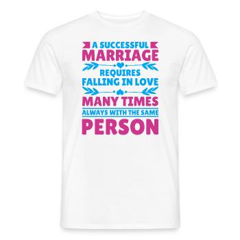 Valentins Tag Beziehung Liebes Spruch - Männer T-Shirt - Weiß - Vorne - AI Model Male 178 dark (178cm)