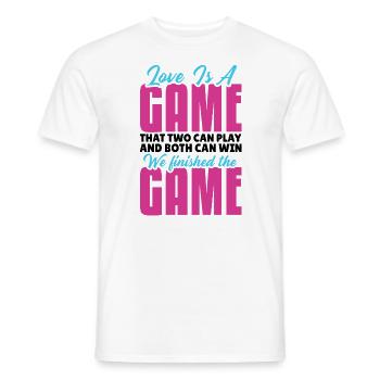Valentins Tag Beziehung Liebes Spruch - Männer T-Shirt - Weiß - Vorne - AI Model Male 178 dark (178cm)