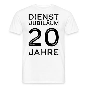 Dienstjubiläum 20 Jahre Firmenjubiläum Geschenk - Männer T-Shirt - Weiß - Vorne - AI Model Male 178 dark (178cm)