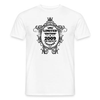 2009 - Men's T-Shirt - white - Front - AI Model Male 178 dark (178cm)