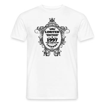 1997 - Männer T-Shirt - Weiß - Vorne - AI Model Male 178 dark (178cm)