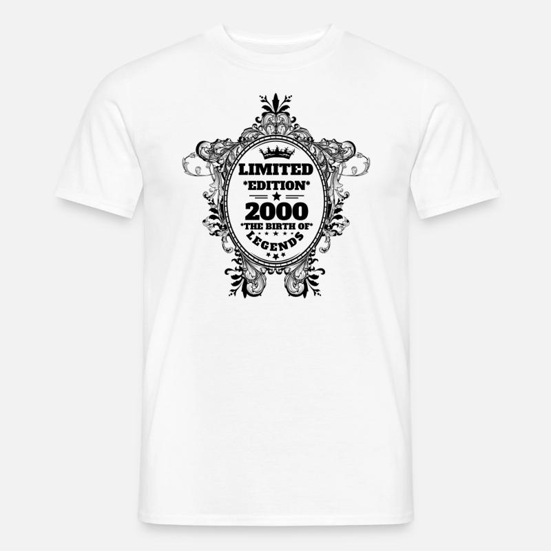 2000 - Männer T-Shirt - Weiß