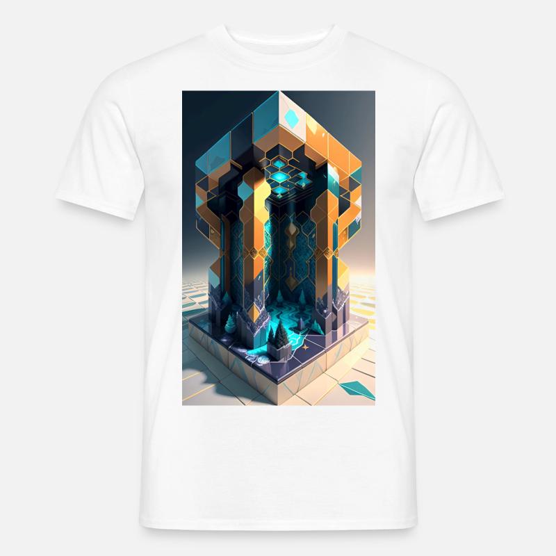 Verpixelte Träume - Männer T-Shirt - Weiß