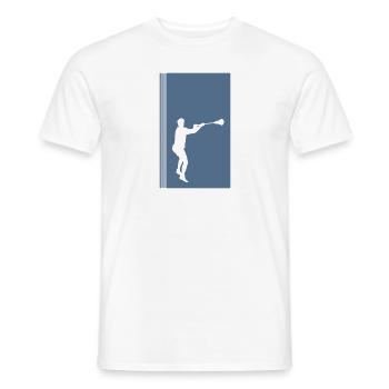 Lacrosse Crosse box Crosse - Männer T-Shirt - Weiß - Vorne - AI Model Male 178 dark (178cm)