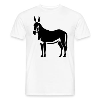 donkey - Men's T-Shirt - white - Front - AI Model Male 178 dark (178cm)