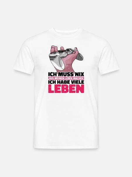 Lustiges Gaming Motiv - Perfektes Geschenk - Männer T-Shirt - Weiß