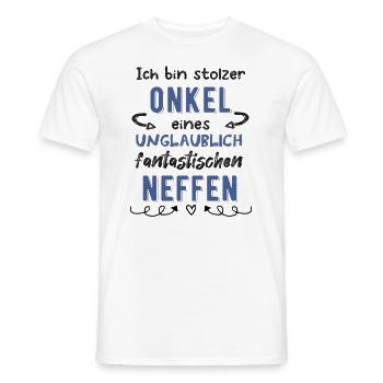 Stolzer Onkel Neffe - Männer T-Shirt - Weiß - Vorne - AI Model Male 178 dark (178cm)