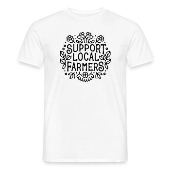 Support local farmers - Men's T-Shirt - white - Front - AI Model Male 178 dark (178cm)