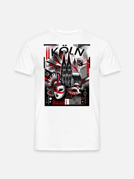 Köln Cologne Motiv - Männer T-Shirt - Weiß
