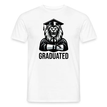 Diplôme d’études supérieures Diplômé - T-shirt homme - blanc - Devant - AI Model Male 178 dark (178cm)