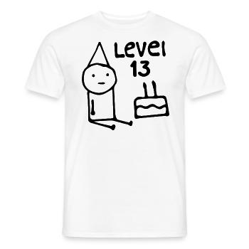13th Birthday Party 13 Years Old Birthday Teens - T-shirt homme - blanc - Devant - AI Model Male 178 dark (178cm)