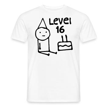 16. Geburtstagsfeier 16 Jahre alt Geburtstag Teenager - Männer T-Shirt - Weiß - Vorne - AI Model Male 178 dark (178cm)
