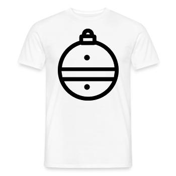 Boule de Noël - T-shirt homme - blanc - Devant - AI Model Male 178 dark (178cm)