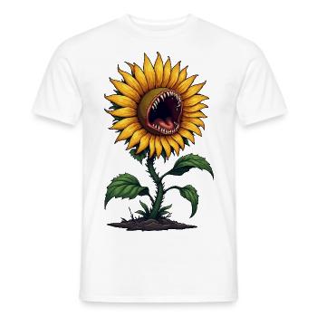 Tournesol monstre - T-shirt homme - blanc - Devant - AI Model Male 178 dark (178cm)