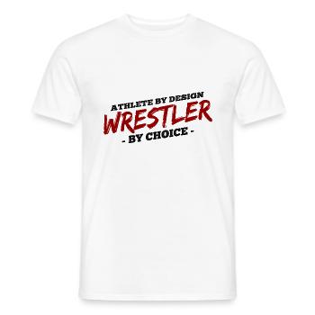 Grappling Martial Arts Wrestling - Männer T-Shirt - Weiß - Vorne - AI Model Male 178 dark (178cm)