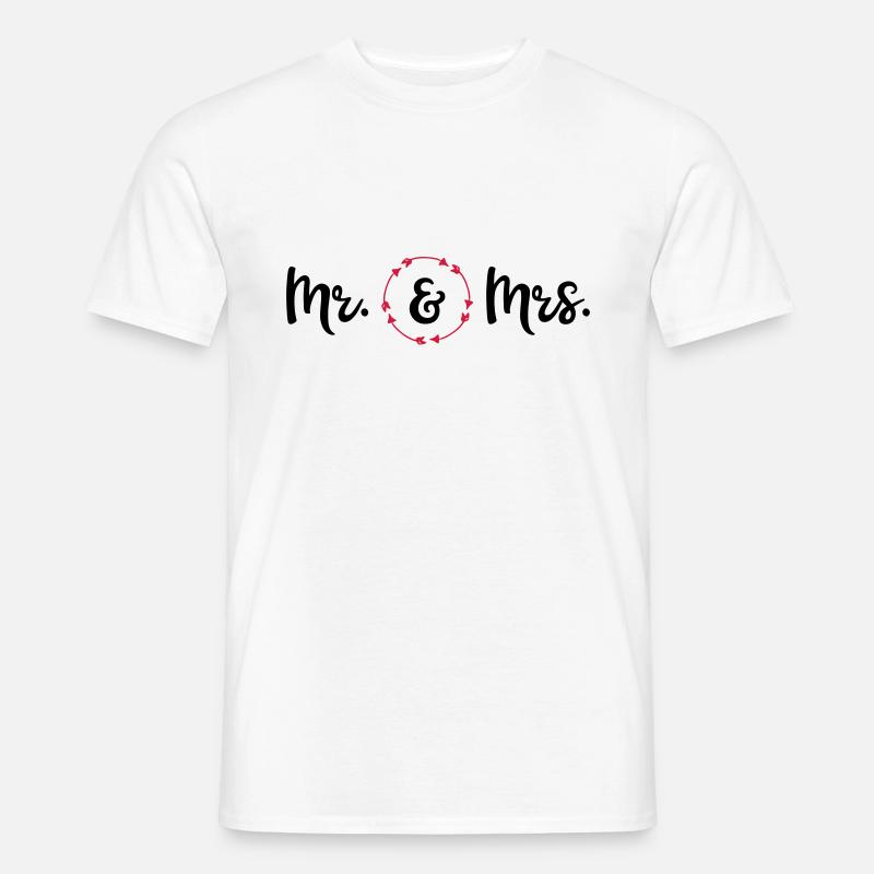 Hochzeit - Männer T-Shirt - Weiß