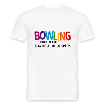 Bowling - Männer T-Shirt - Weiß - Vorne - AI Model Male 178 dark (178cm)