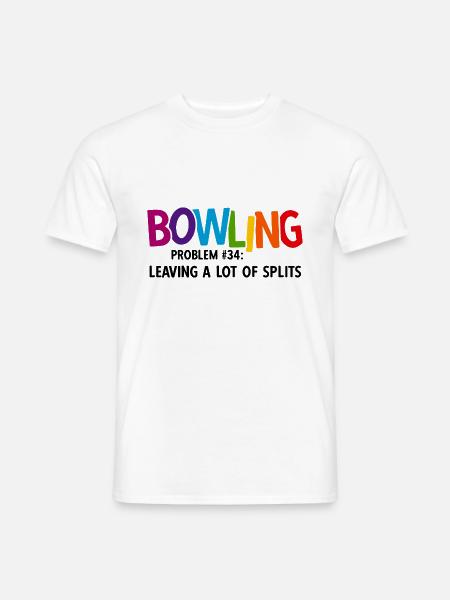 Bowling - Männer T-Shirt - Weiß