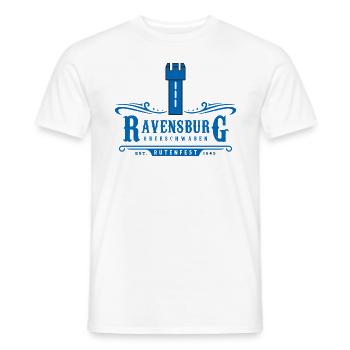 Ravensburg Rod Festival Upper Swabia - Men's T-Shirt - white - Front - AI Model Male 178 dark (178cm)